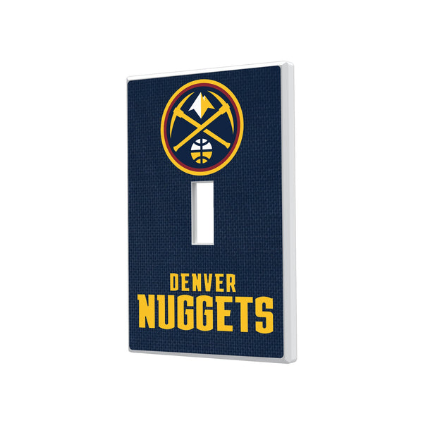 Denver Nuggets Solid Hidden-Screw Light Switch Plate