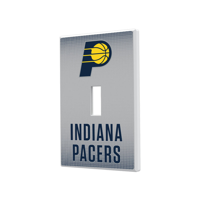 Indiana Pacers Linen Hidden-Screw Light Switch Plate