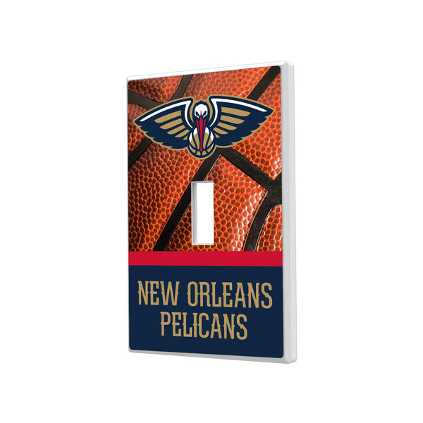 New Orleans Pelicans Basketball Hidden-Screw Light Switch Plate