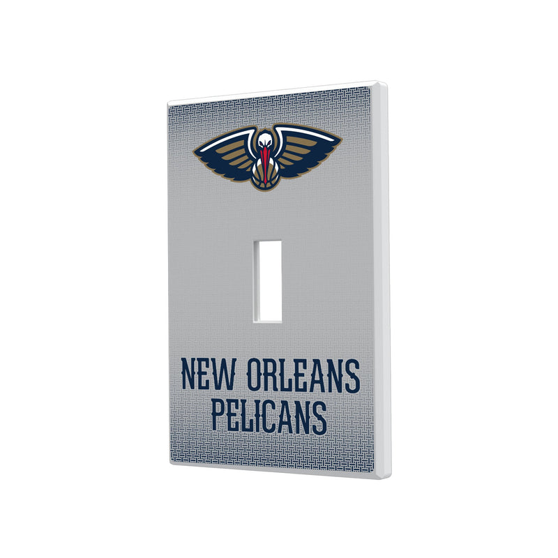 New Orleans Pelicans Linen Hidden-Screw Light Switch Plate