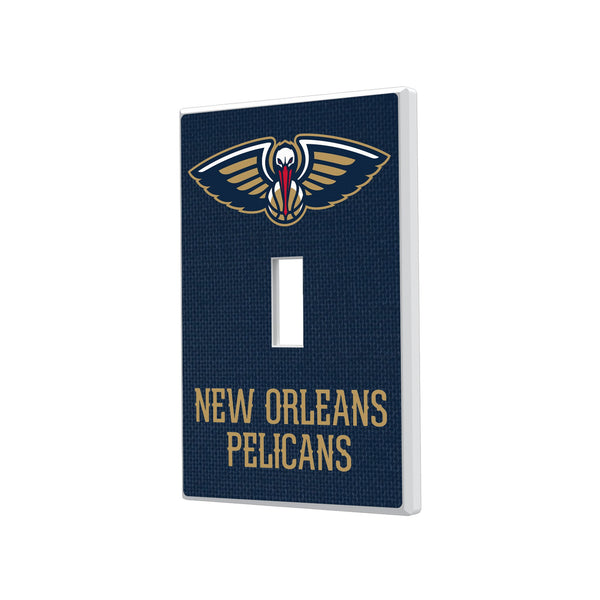 New Orleans Pelicans Solid Hidden-Screw Light Switch Plate