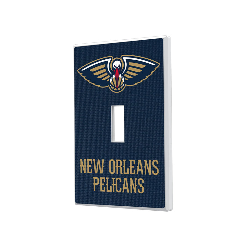 New Orleans Pelicans Solid Hidden-Screw Light Switch Plate