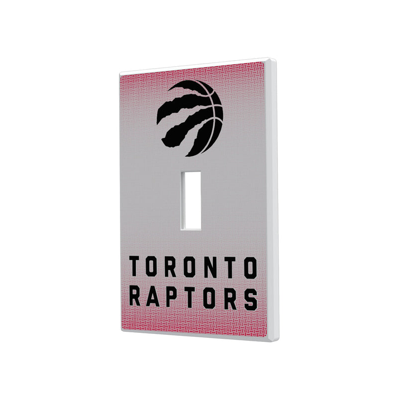 Toronto Raptors Linen Hidden-Screw Light Switch Plate