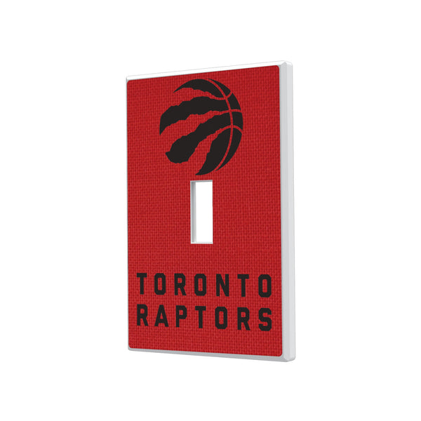 Toronto Raptors Solid Hidden-Screw Light Switch Plate