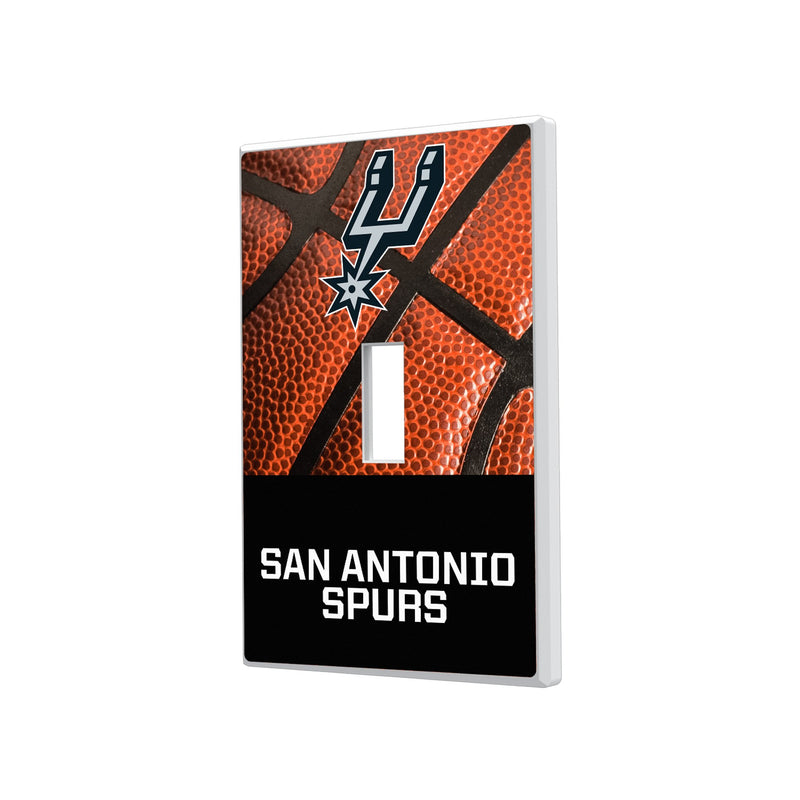 San Antonio Spurs Basketball Hidden-Screw Light Switch Plate
