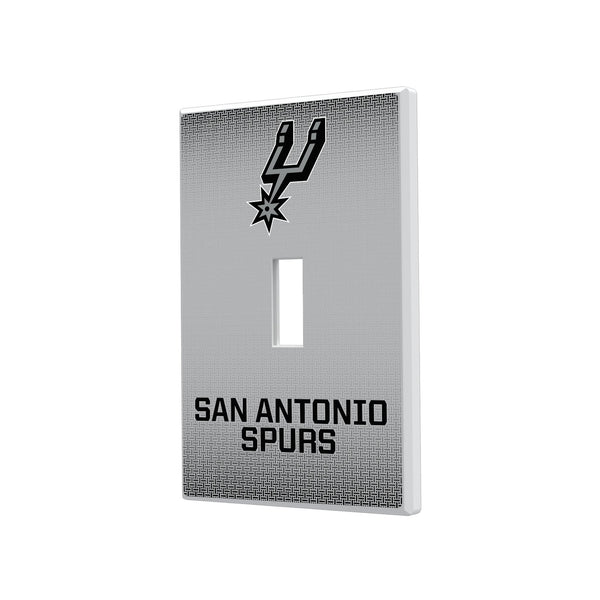 San Antonio Spurs Linen Hidden-Screw Light Switch Plate