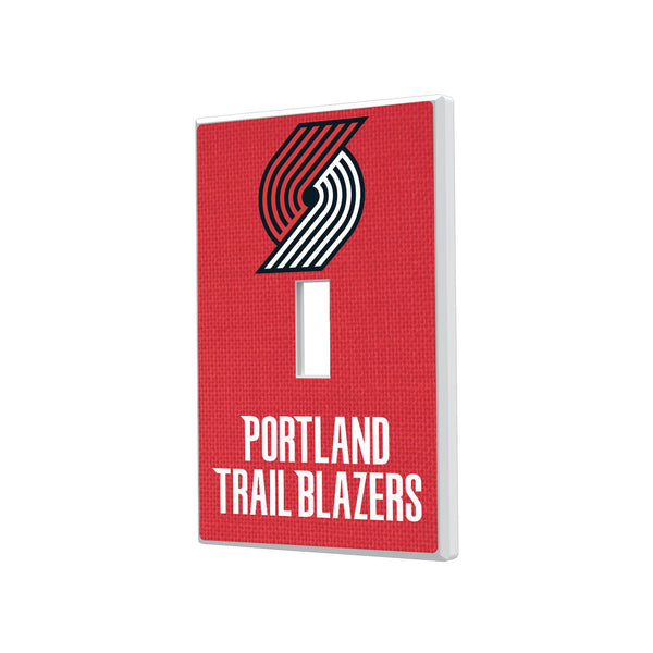 Portland Trail Blazers Solid Hidden-Screw Light Switch Plate
