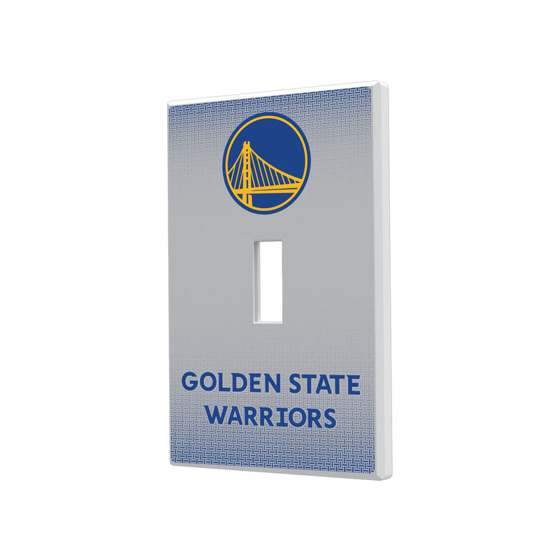 Golden State Warriors Linen Hidden-Screw Light Switch Plate