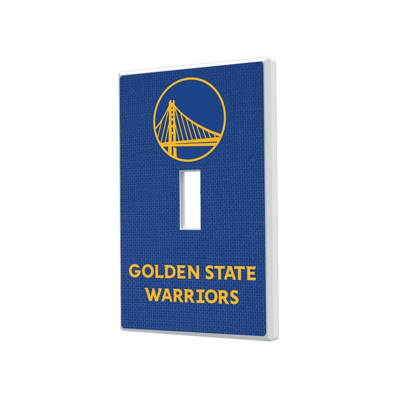 Golden State Warriors Solid Hidden-Screw Light Switch Plate