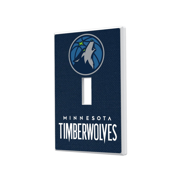 Minnesota Timberwolves Solid Hidden-Screw Light Switch Plate