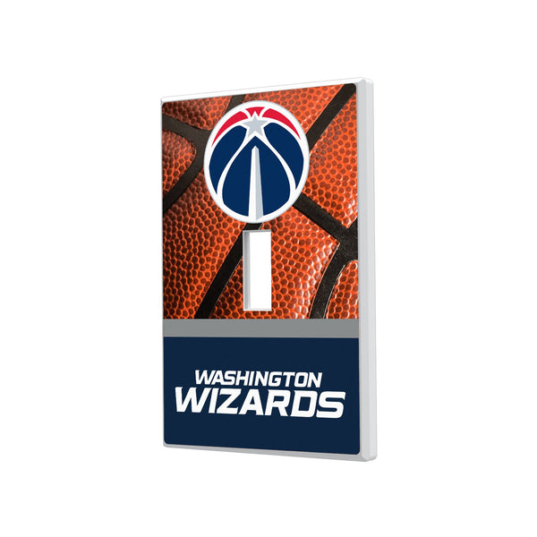 Washington Wizards Basketball Hidden-Screw Light Switch Plate