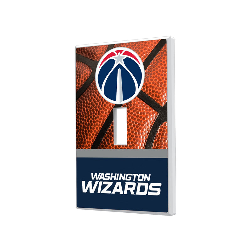 Washington Wizards Basketball Hidden-Screw Light Switch Plate