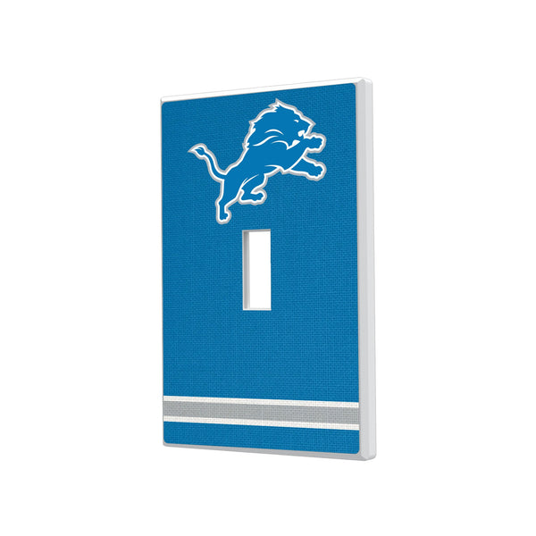 Detroit Lions Stripe Hidden-Screw Light Switch Plate