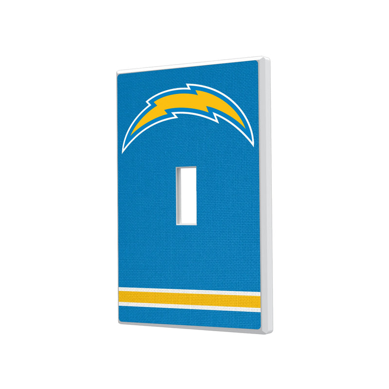 Los Angeles Chargers Stripe Hidden-Screw Light Switch Plate