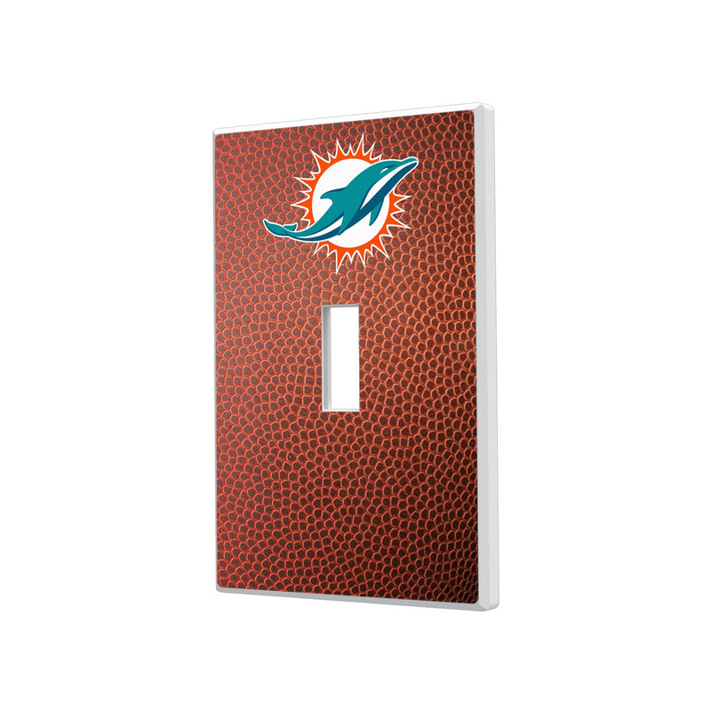 Miami Dolphins Football Hidden-Screw Light Switch Plate