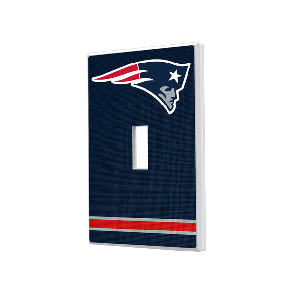 New England Patriots Stripe Hidden-Screw Light Switch Plate