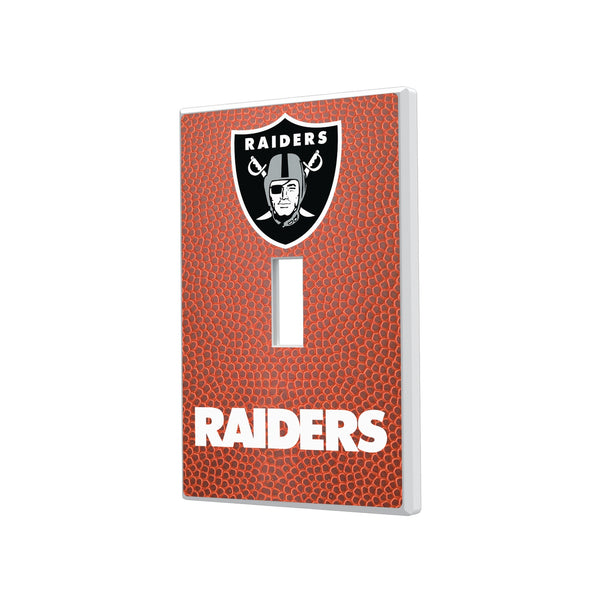 Las Vegas Raiders Football Hidden-Screw Light Switch Plate