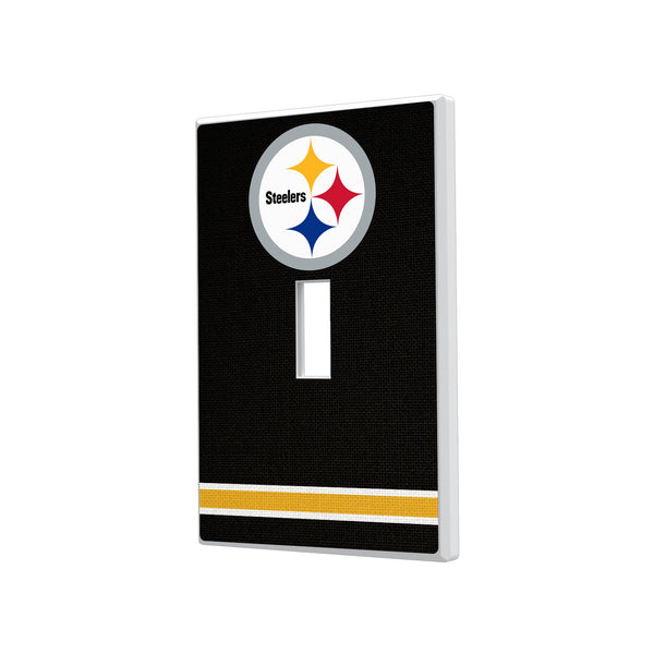 Pittsburgh Steelers Stripe Hidden-Screw Light Switch Plate