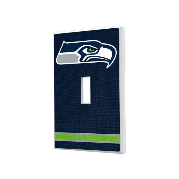 Seattle Seahawks Stripe Hidden-Screw Light Switch Plate
