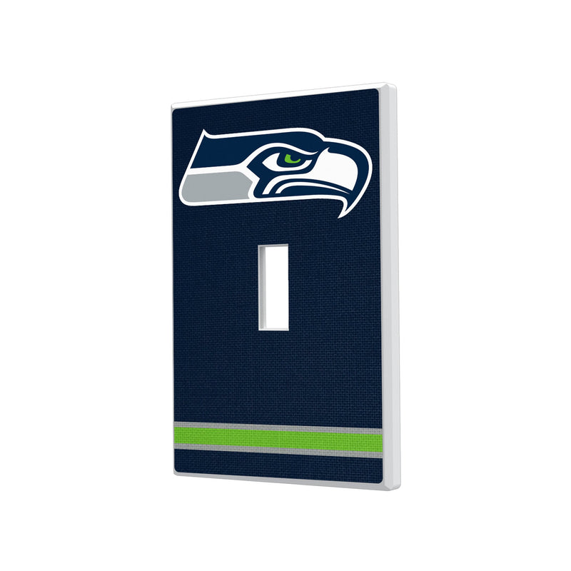 Seattle Seahawks Stripe Hidden-Screw Light Switch Plate