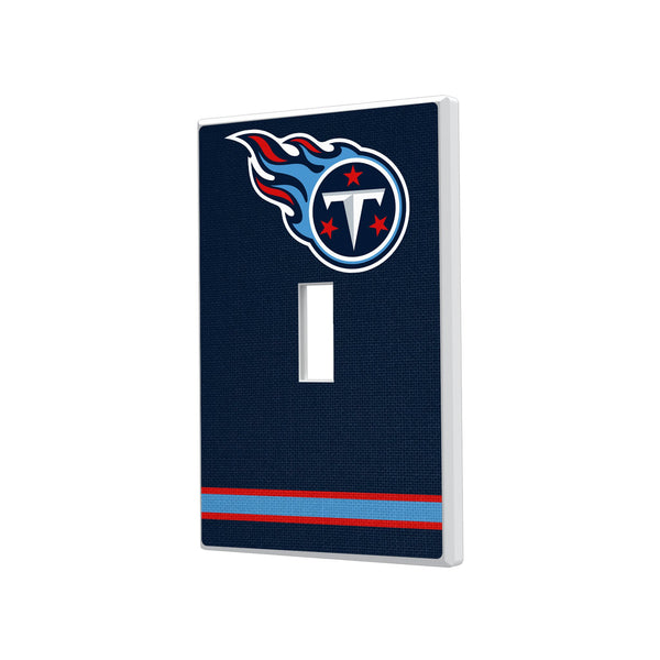 Tennessee Titans Stripe Hidden-Screw Light Switch Plate