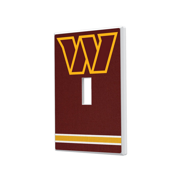 Washington Commanders Stripe Hidden-Screw Light Switch Plate
