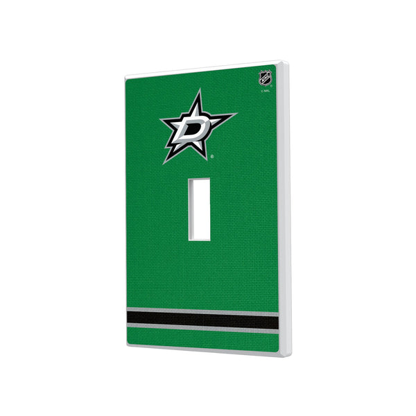 Dallas Stars Stripe Hidden-Screw Light Switch Plate