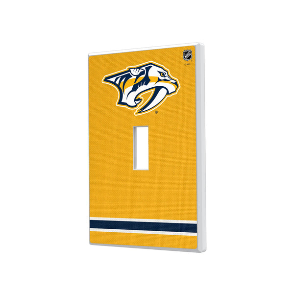 Nashville Predators Stripe Hidden-Screw Light Switch Plate