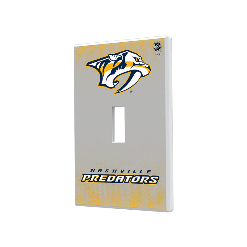 Nashville Predators Linen Hidden-Screw Light Switch Plate