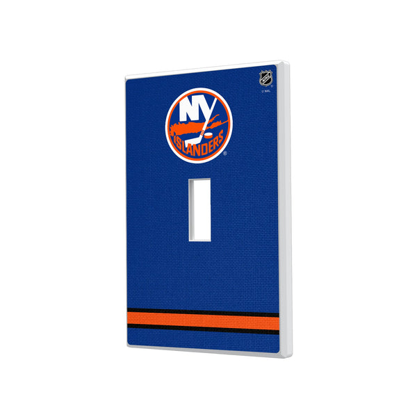 New York Islanders Stripe Hidden-Screw Light Switch Plate