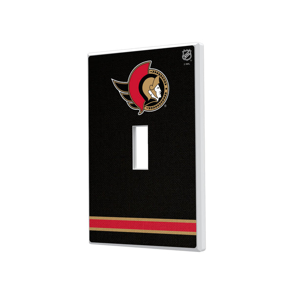 Ottawa Senators Stripe Hidden-Screw Light Switch Plate