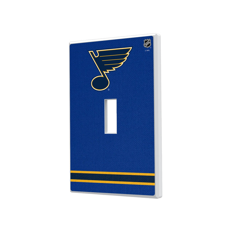 St. Louis Blues Stripe Hidden-Screw Light Switch Plate