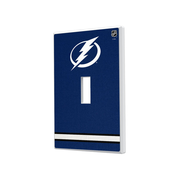 Tampa Bay Lightning Stripe Hidden-Screw Light Switch Plate
