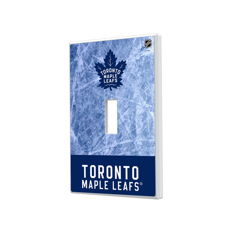 Toronto Maple Leafs Ice Wordmark Hidden-Screw Light Switch Plate