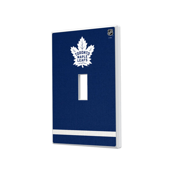 Toronto Maple Leafs Stripe Hidden-Screw Light Switch Plate