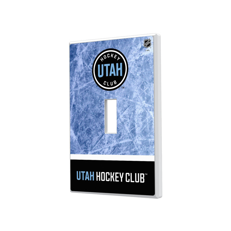 Utah Hockey Club Ice Wordmark Hidden-Screw Light Switch Plate