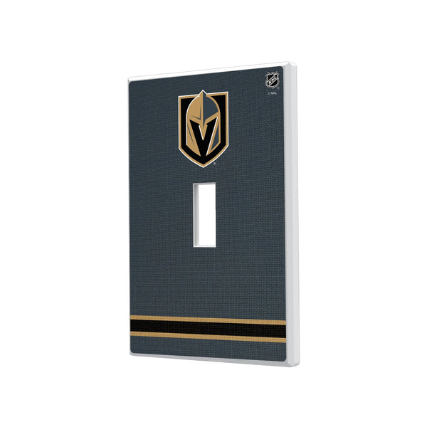 Vegas Golden Knights Stripe Hidden-Screw Light Switch Plate