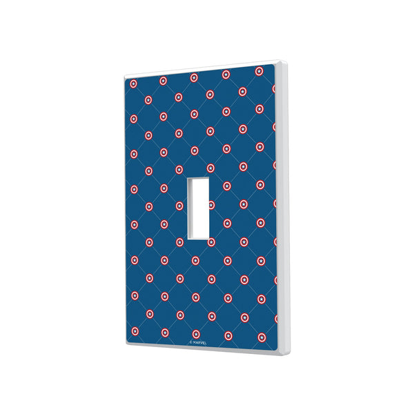 Marvel Avengers Captain America Pattern Hidden-Screw Light Switch Plate
