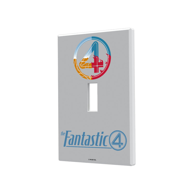 Marvel Fantastic Four Badge Hidden-Screw Light Switch Plate