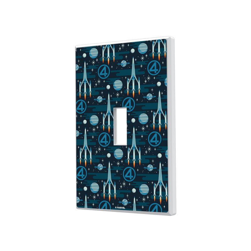Marvel Fantastic Four Pattern Hidden-Screw Light Switch Plate