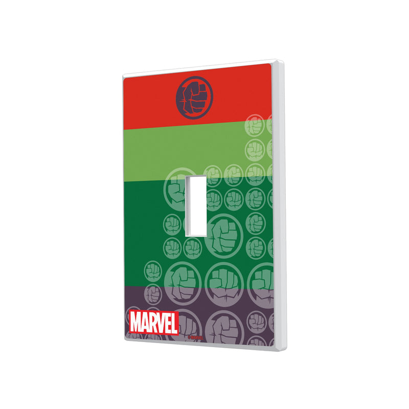 Marvel Avengers Hulk Sigil Hidden-Screw Light Switch Plate