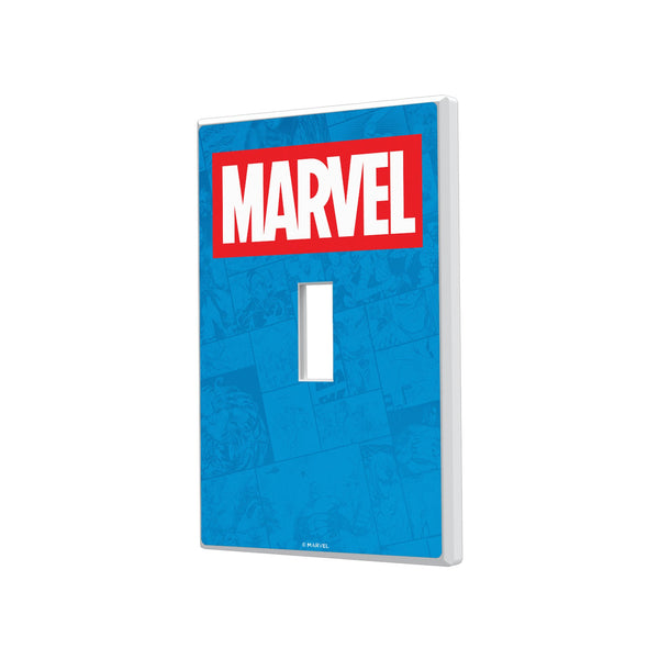 Marvel Comics Marvel Logo Hidden-Screw Light Switch Plate