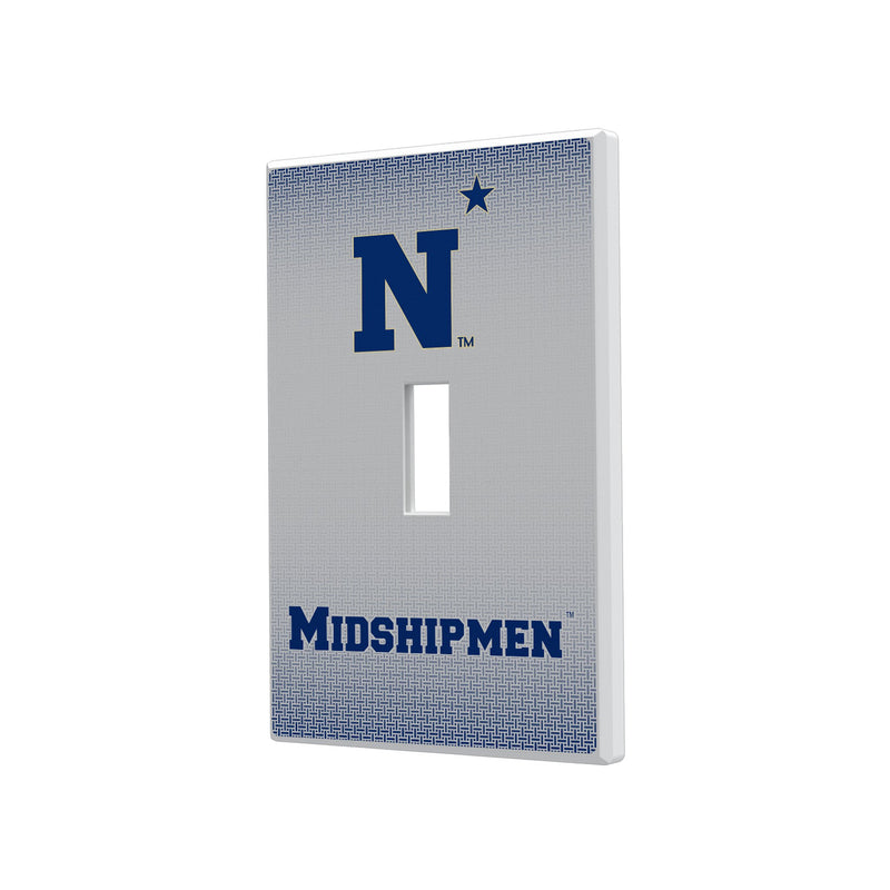 Naval Academy Midshipmen Linen Hidden-Screw Light Switch Plate