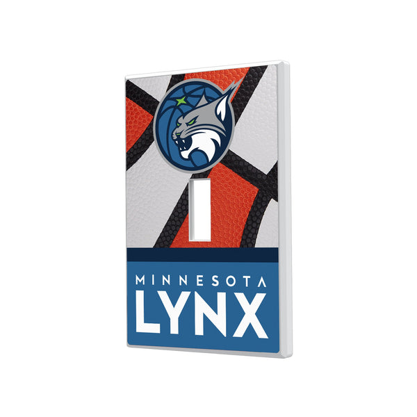 Minnesota Lynx Basketball Hidden-Screw Light Switch Plate