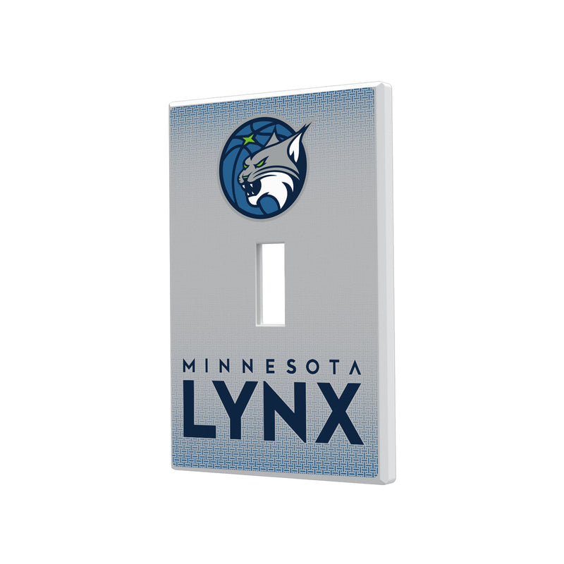 Minnesota Lynx Linen Hidden-Screw Light Switch Plate