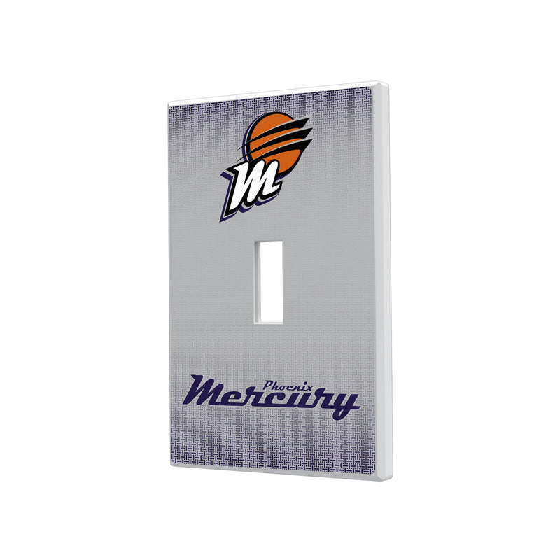 Phoenix Mercury Linen Hidden-Screw Light Switch Plate