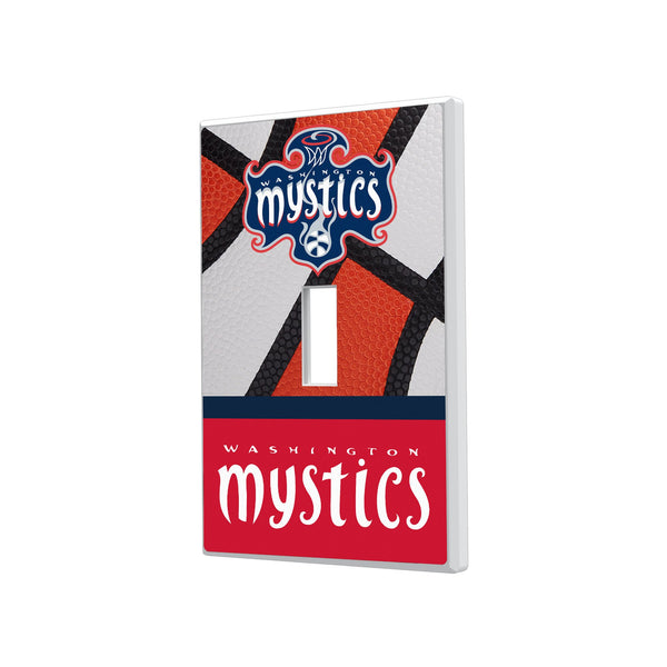 Washington Mystics Basketball Hidden-Screw Light Switch Plate