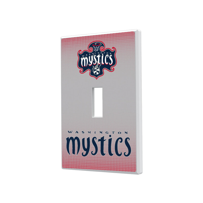 Washington Mystics Linen Hidden-Screw Light Switch Plate