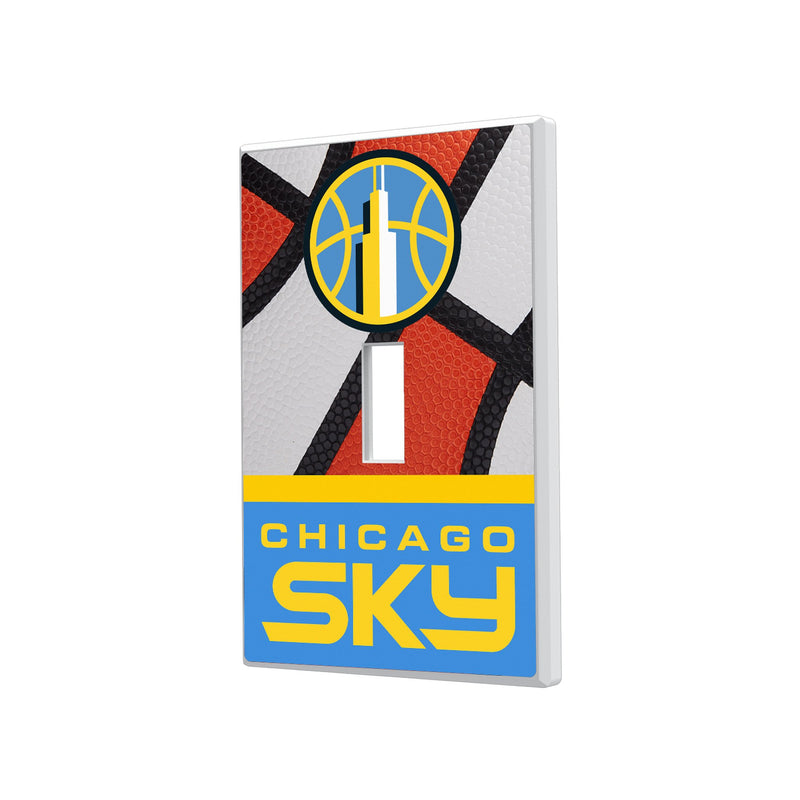 Chicago Sky Basketball Hidden-Screw Light Switch Plate
