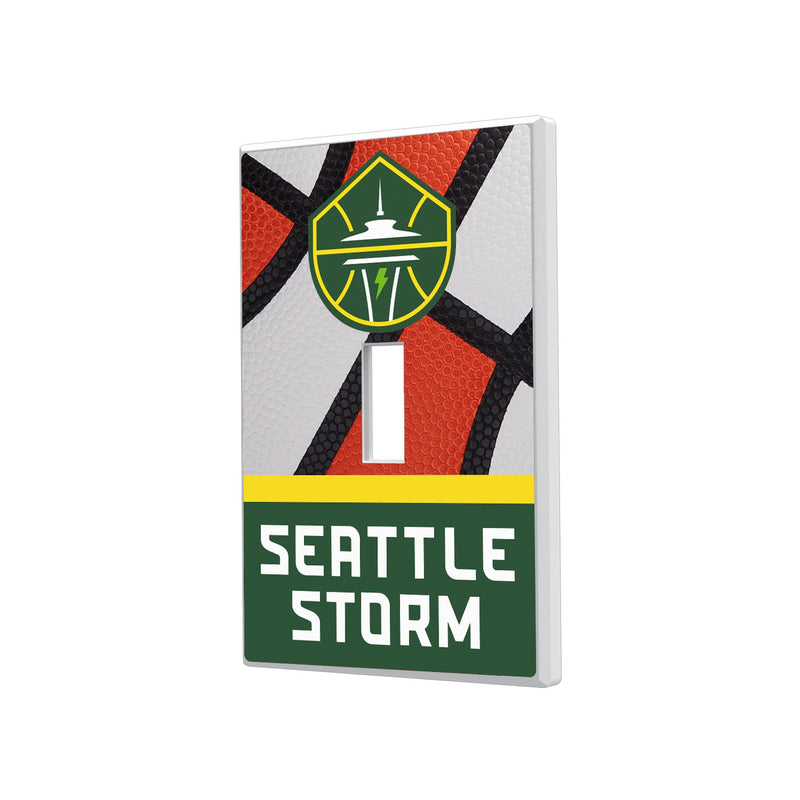 Seattle Storm Basketball Hidden-Screw Light Switch Plate